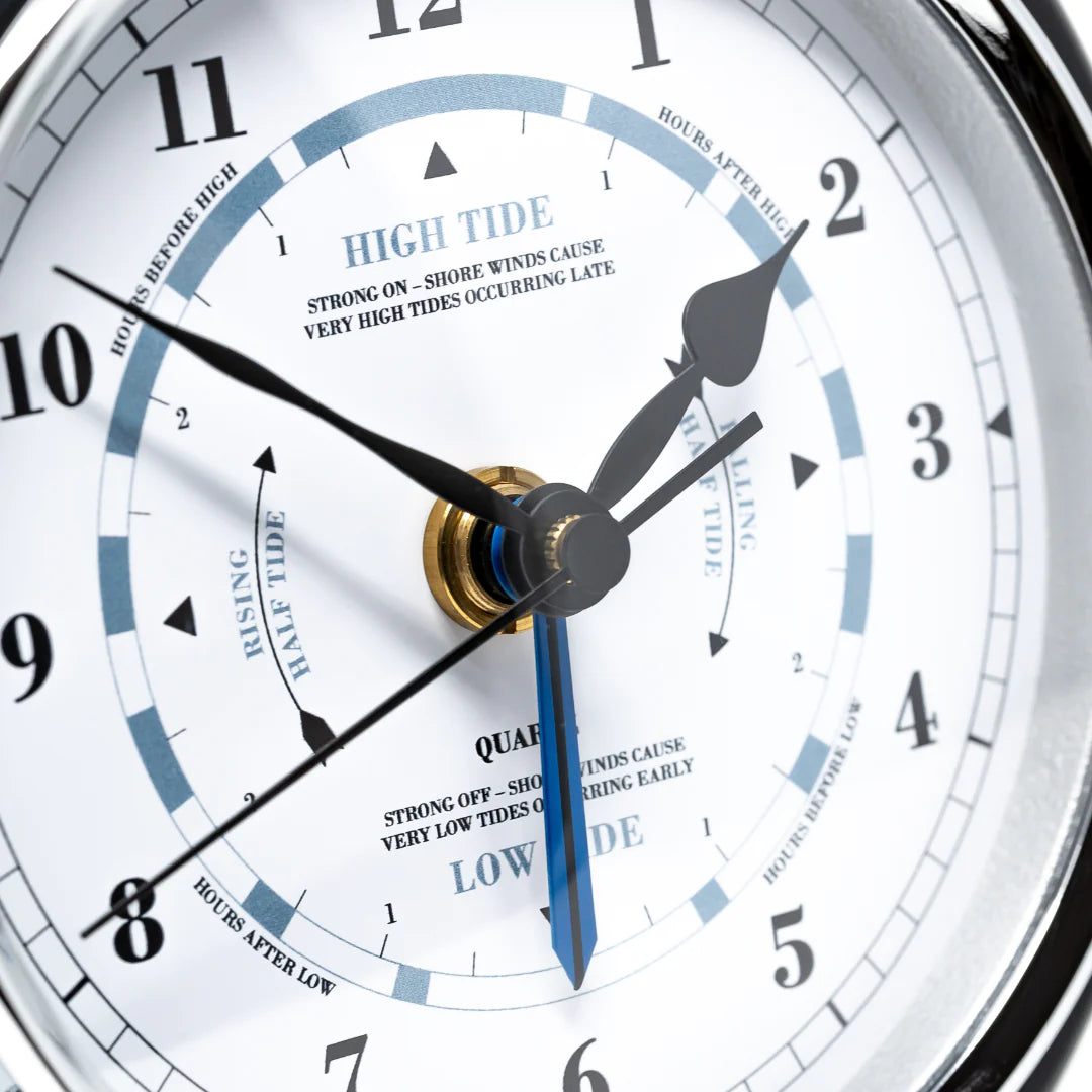 Popular Fischer Mahogany Barometer &amp; Tide Clock Combo