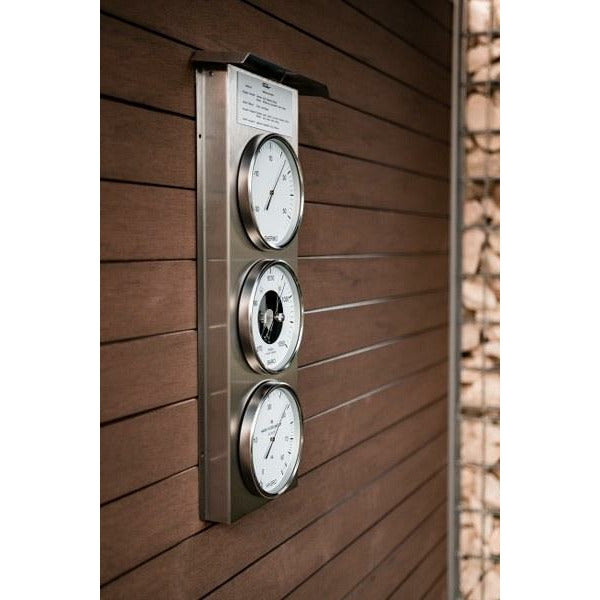 Impressive Indoor & Outdoor Weatherstation- 3 in 1 - Hygrometer + Barometer + Thermometer