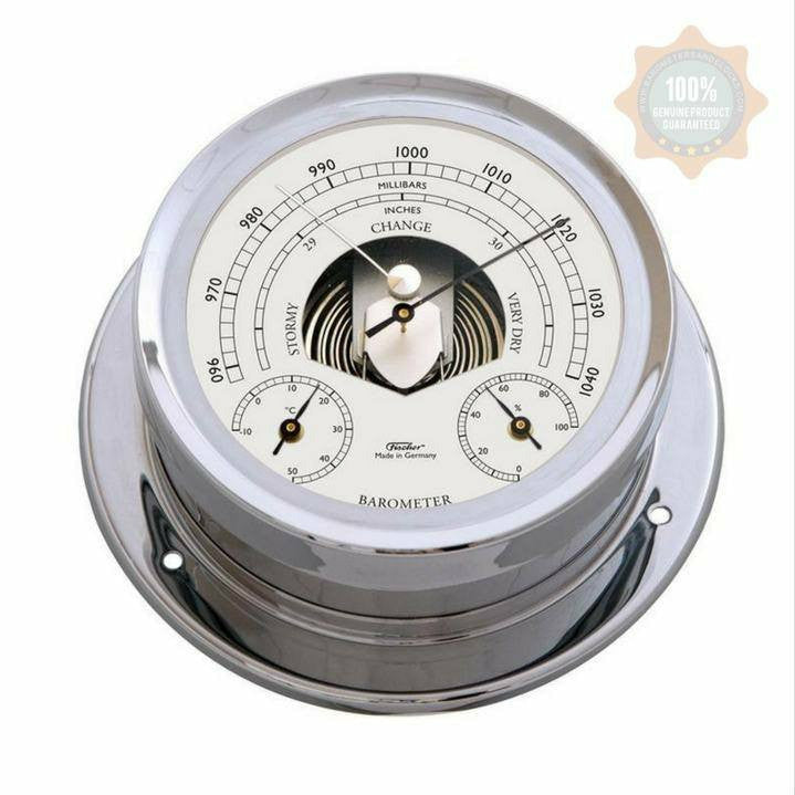 Premium Chrome Weatherstation – Barometer, Thermometer & Hygrometer
