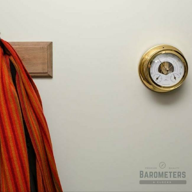 Premium Brass Weatherstation – Barometer, Thermometer & Hygrometer