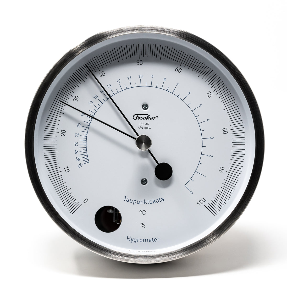 Designer POLAR Instruments- Stainless Steel - Hygrometer