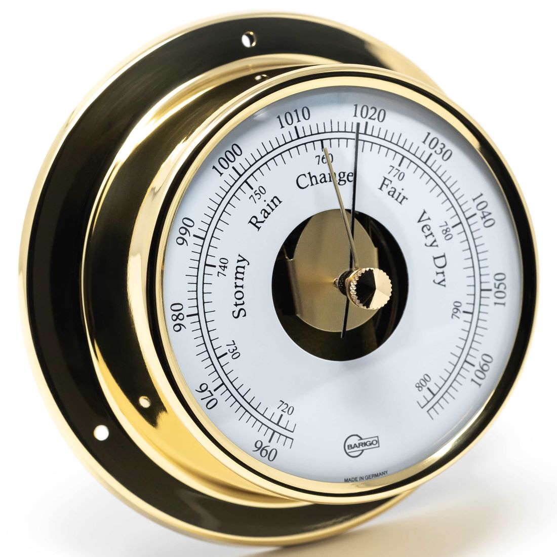 Barigo Tempo Barometer 183MS – Polished Brass (110 mm)