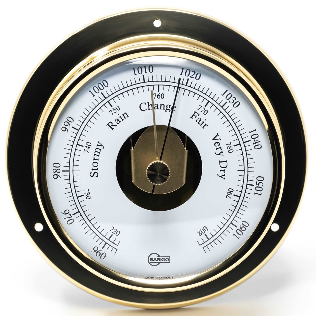 Barigo Tempo Barometer 183MS – Polished Brass (110 mm)
