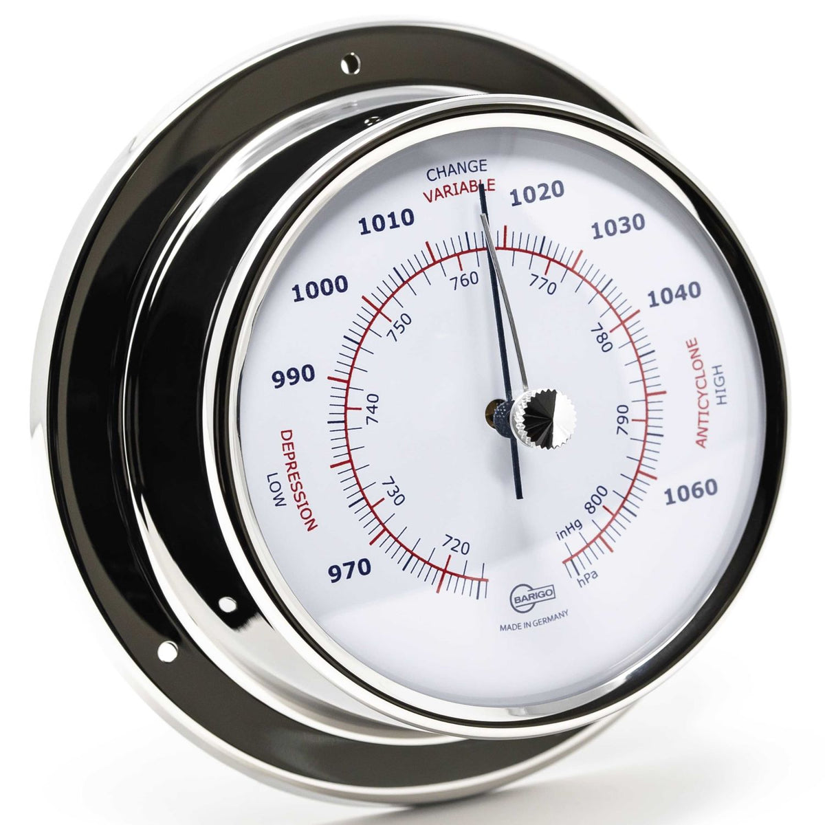 Barigo Sky Barometer 183RFPO.AV – Polished Stainless Steel (110 mm)