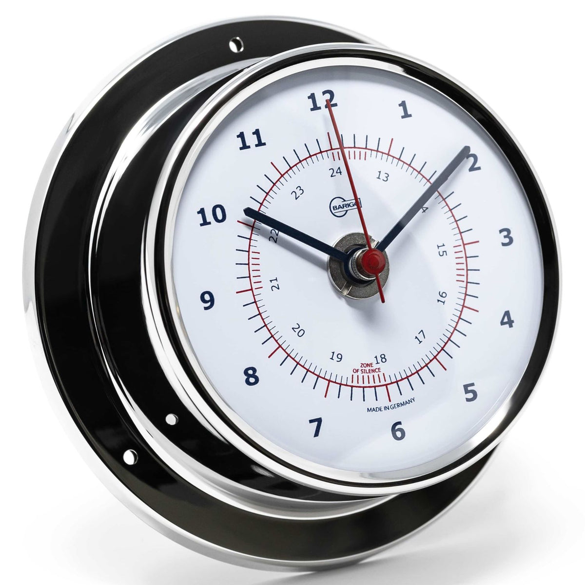 Barigo Sky Quartz Clock 683RFPO.AV – Polished Stainless Steel (110 mm)