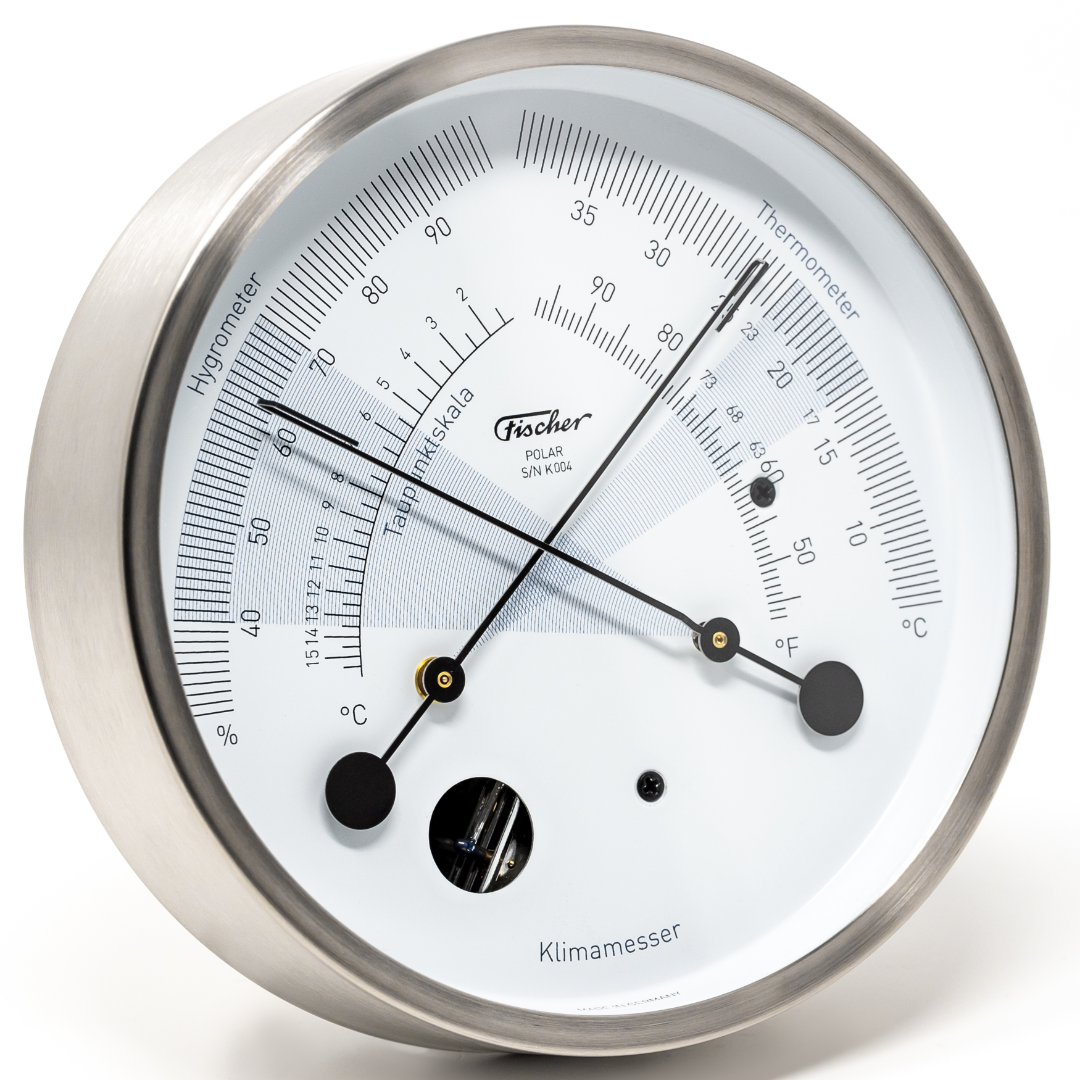 POLAR Instruments - Stainless Steel- Thermometer &amp; Hygrometer