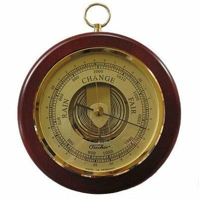 Brass & Mahogany barometer 