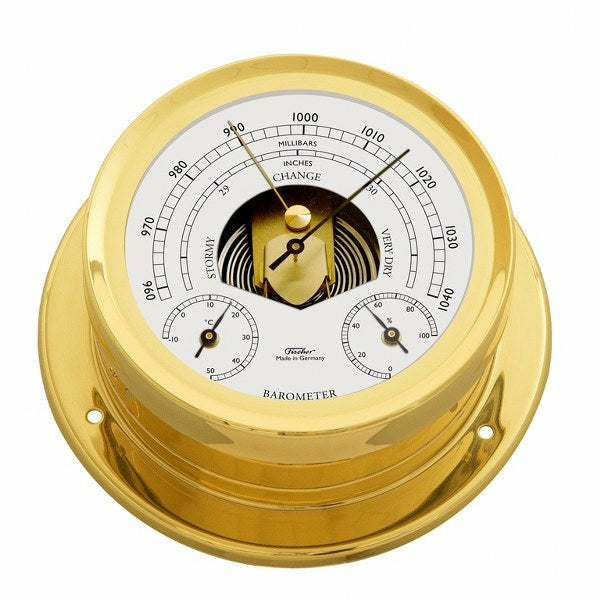 Nautical Brass Barometer Weatherstation