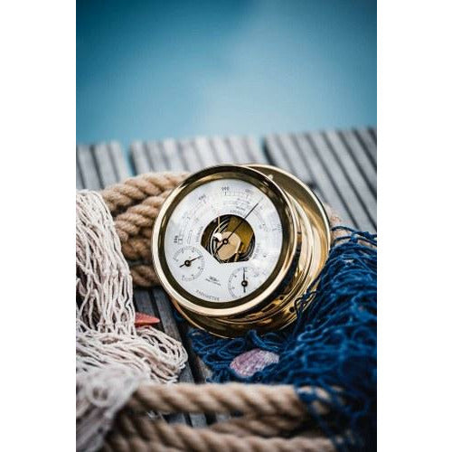Nautical Brass Barometer Weatherstation