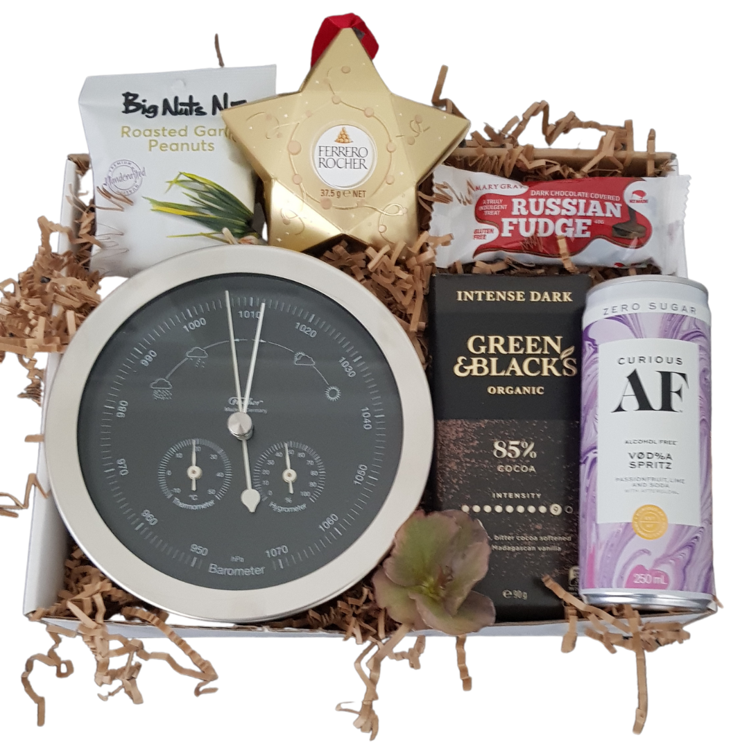 Deluxe indoor &amp; outdoor weather station giftbox