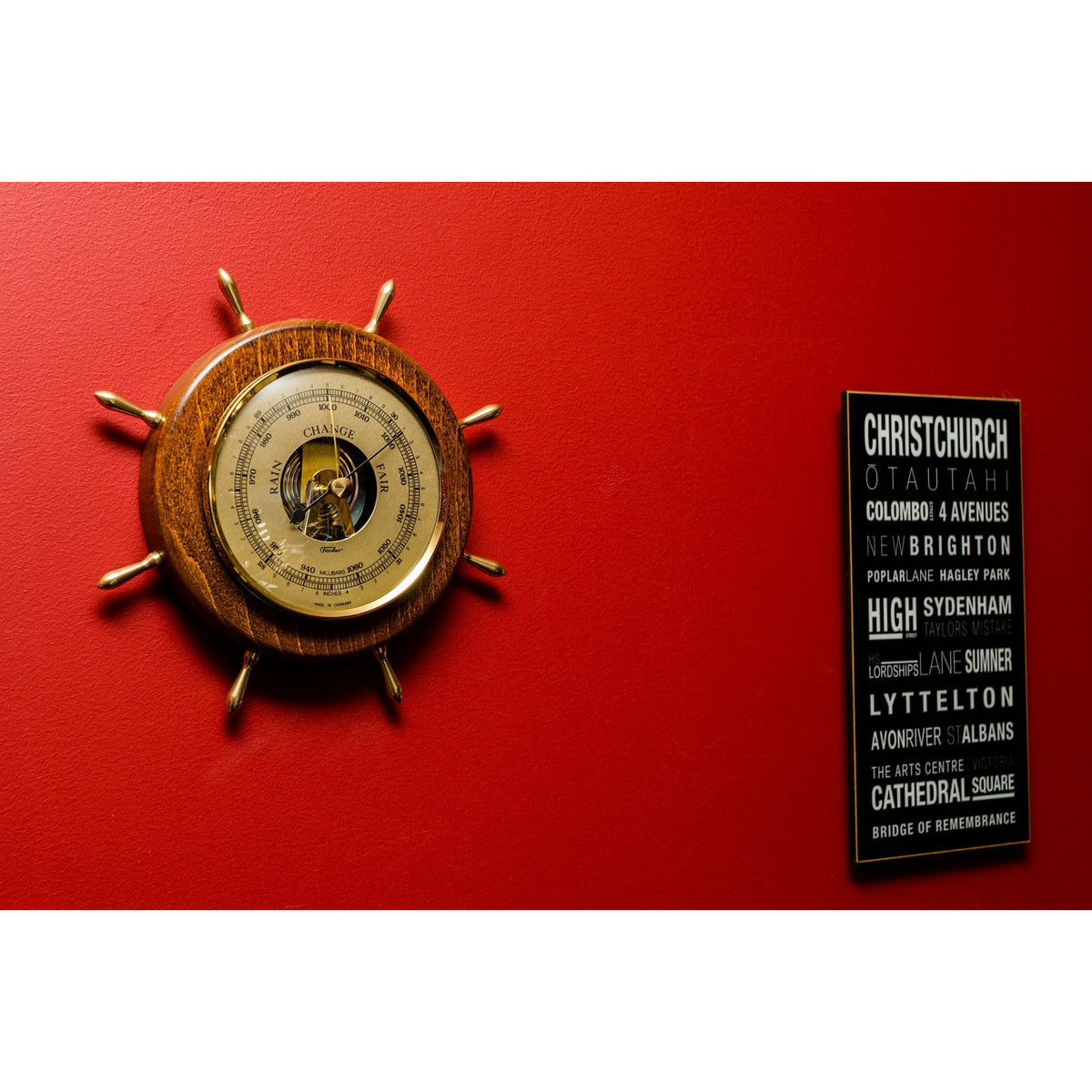 Ships Wheel Barometer