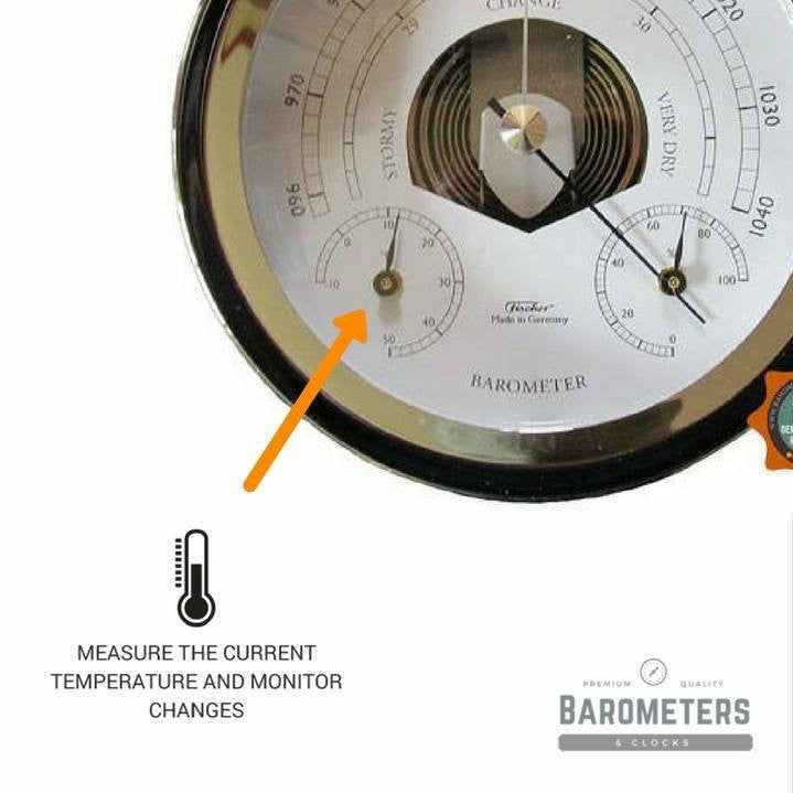 Nautical Chrome Barometer Weatherstation