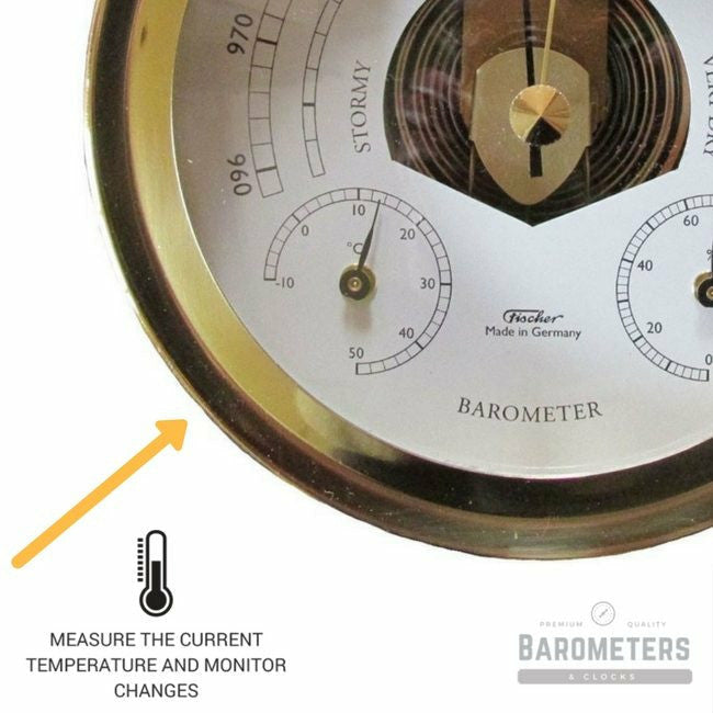 Nautical Brass Barometer Weatherstation
