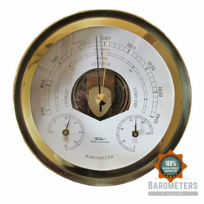 Nautical Brass Barometer Weatherstation